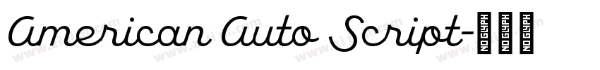 American Auto Script字体转换
